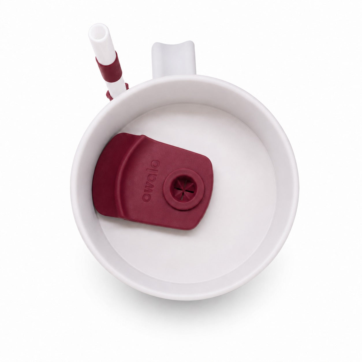 Blueberry Milk tumbler 2-in-1 lid top view