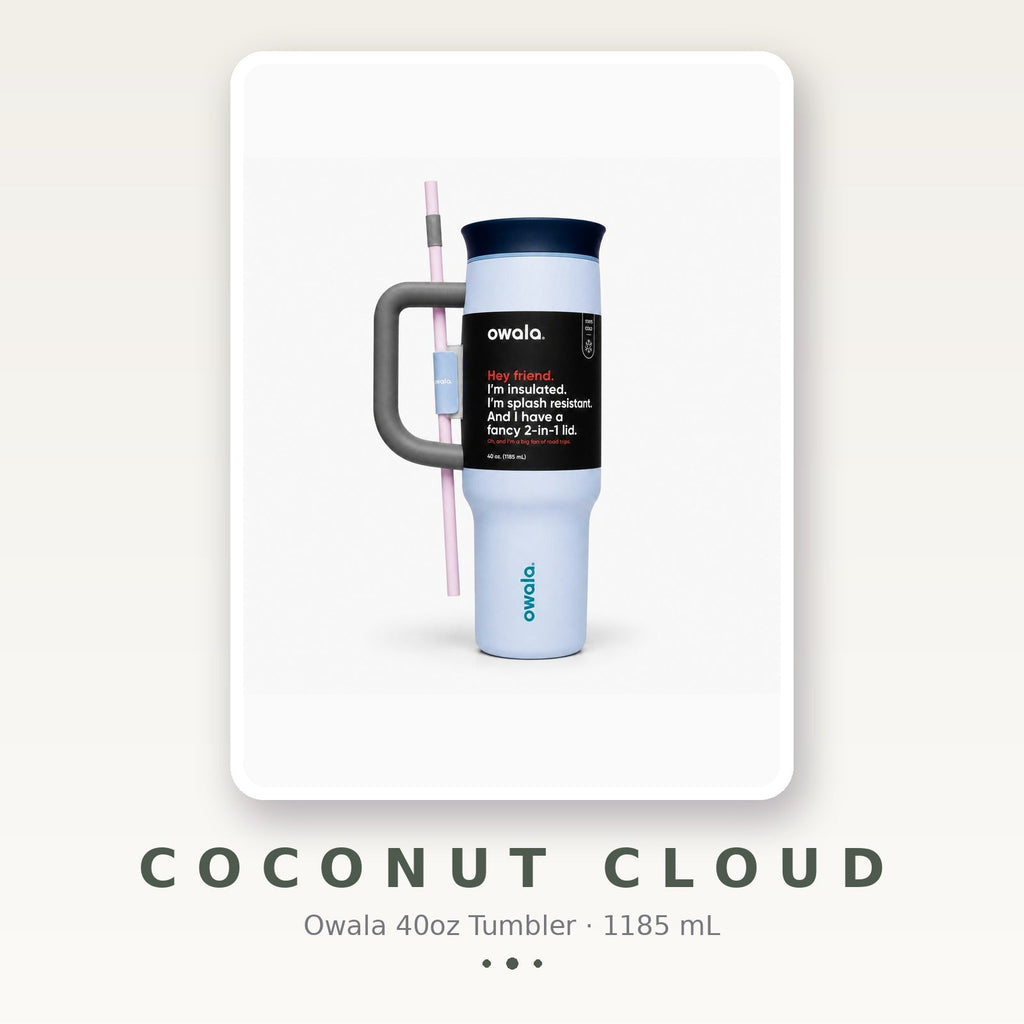 Owala 40oz Tumbler Coconut Cloud — product card